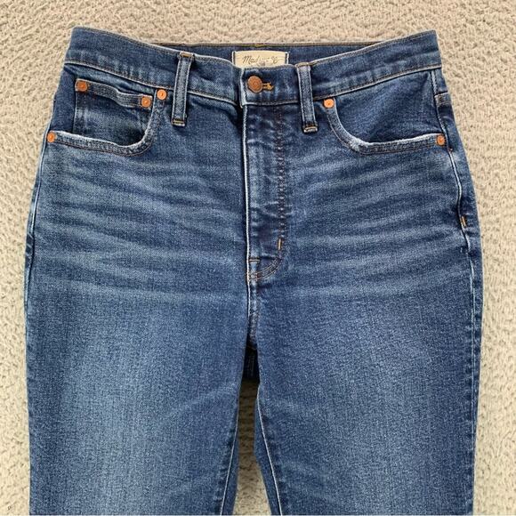 Madewell Women's Slim Demi-Boot Cropped Jeans in Sundale Wash  -  Size: 28 - Picture 2 of 16